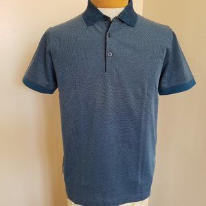 New Lorenzoni Men's Italian Blue Polo Shirt Size 48 / S